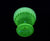 Uranium Glass Pedestal Bowl, Davidson Primrose Pearline Glass, "Prince William"