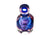 Fifth Avenue Glass Perfume Bottle, Amazing Colours, Czech Art Glass