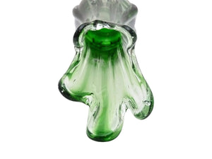 Vintage Green Finger Vase, Mid-Century, Stunning Green Colour
