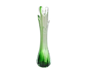 Vintage Green Finger Vase, Mid-Century, Stunning Green Colour