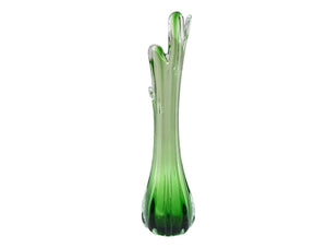 Vintage Green Finger Vase, Mid-Century, Stunning Green Colour