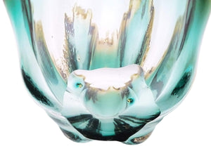 Sanyu Glass Bowl/Vase/Centrepiece, Mid-Century Japanese, Gorgeous Colour