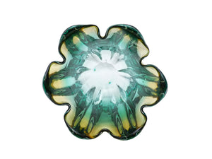 Sanyu Glass Bowl/Vase/Centrepiece, Mid-Century Japanese, Gorgeous Colour