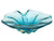 Aqua Blue Art Glass Bowl, Superb Colour, Mid-Century
