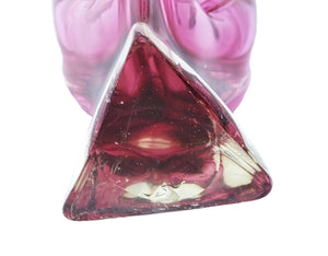 Pink Iwatsu Glass Centrepiece, Hineri Range, Japanese Art Glass