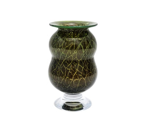 Kosta Boda Vase, Ulrica Hydman-Vallien, Mosaic Art Glass, Swedish, Signed