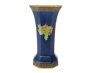 Carlton Ware, Wiltshire & Robinson Octagonal Vase, Fruit Design, 1930's