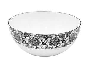 Finel Sunflower Enamel Bowl, Finnish, Mid-Century