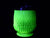 Uranium Glass Biscuit Barrel, Davidson Primrose Pearline Glass, "Lady Caroline"