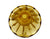 Art Deco Jobling Amber Glass Vase, "Dandelion", 1930's