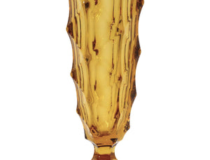 Art Deco Amber Glass Vase, 1930's, Slim Shape