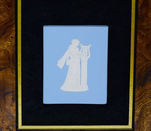 Wedgwood Jasperware "Lady with a Lyre" Plaque, Exquisite