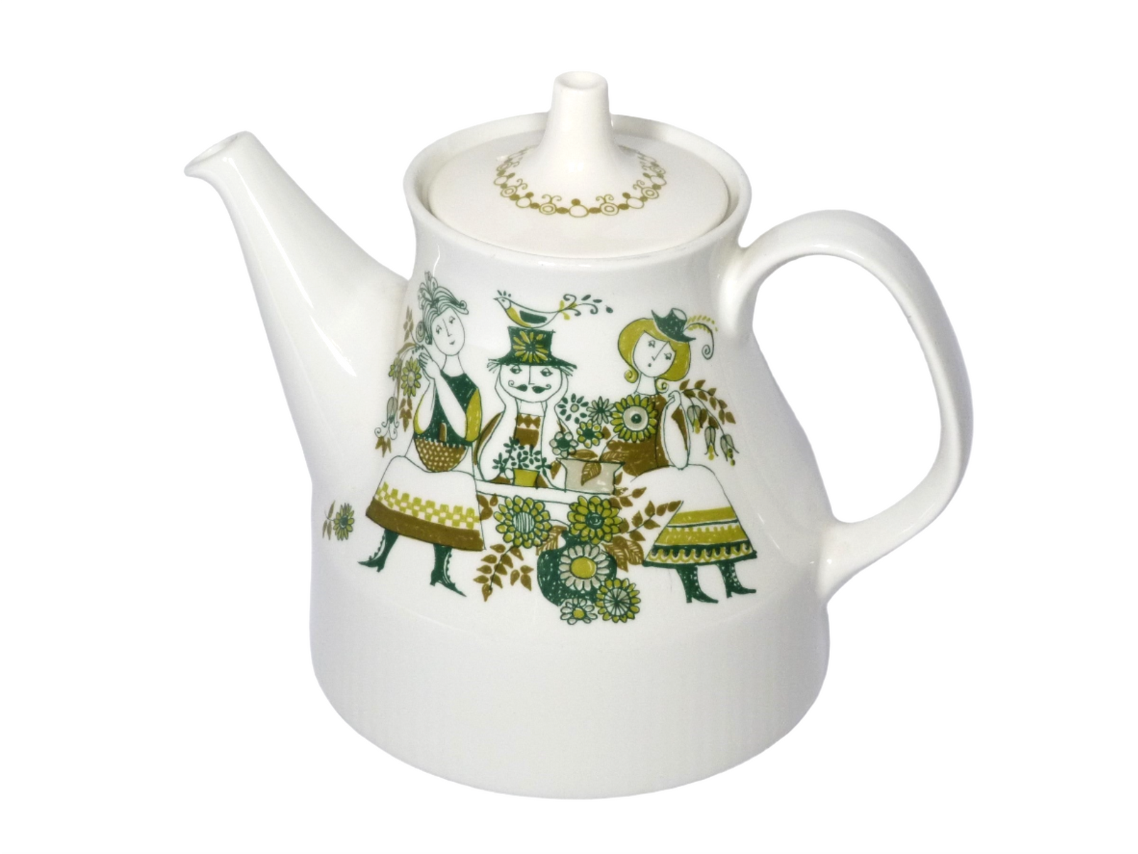 Vintage Figgjo Market Teapot, Norwegian, 1960's, Turi Design