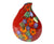 Red Vase, Anita Harris Art Pottery, Garland Teardrop Vase