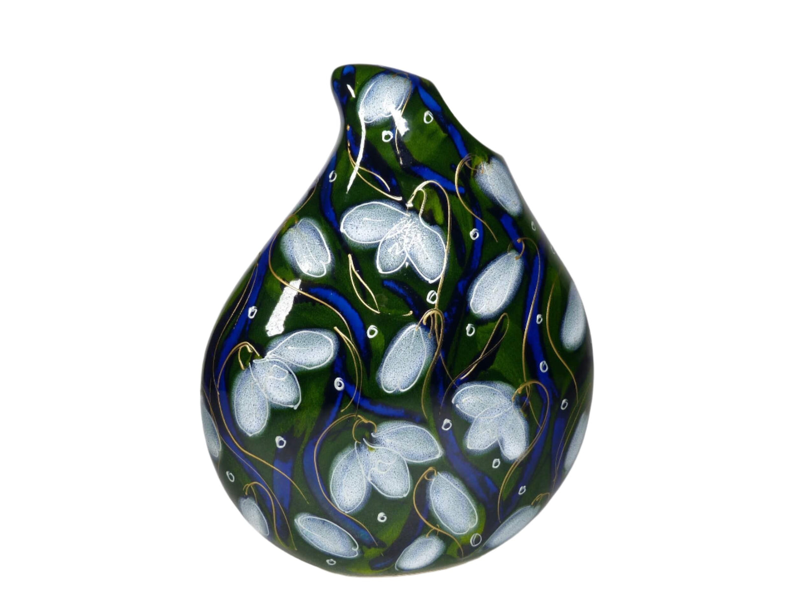Snowdrop Vase, Anita Harris Art Pottery, Teardrop Shape