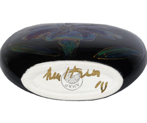 Anita Harris Art Vase, Black Iris Vase, Beautiful Gift