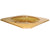 Amber Glass Decorative Plate, 1930's Bagley "Fish" Plate