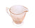 Pink Glass Creamer and Sugar, Homespun "Fine Rib" Design