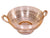 Striking Pink Glass Manhattan, "Horizontal Ribbed" Bowl