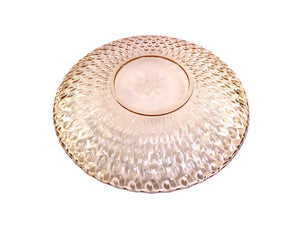 Pink Glass Large Serving Plate/Platter, Vintage Glass