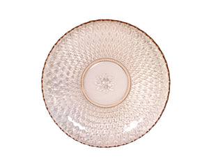 Pink Glass Large Serving Plate/Platter, Vintage Glass