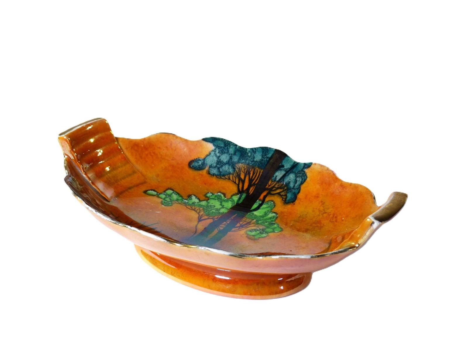 Carlton Ware "Rabbits at Dusk" Small Serving Dish, 1930's