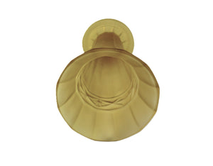 Art Deco Frosted Amber Glass Vase, Elegant Slim vase