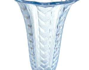 Blue Glass Vase, Vintage Flower Vase, Pretty Colour