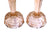 Vintage Pink Glass Candlesticks, Very Attractive