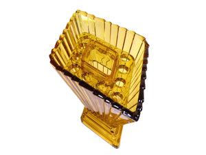 Amber Bagley Vase, 'Wyndham' Pattern, 1930's, Stunning