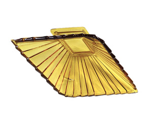 Amber Bagley Vase, 'Wyndham' Pattern, 1930's, Stunning