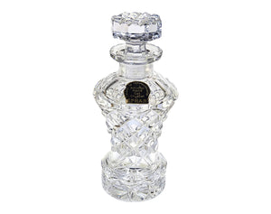 Vintage Hand Cut Crystal Perfume Bottle, Czechoslavakian