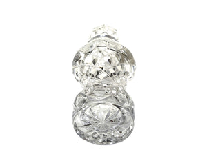 Vintage Hand Cut Crystal Perfume Bottle, Czechoslavakian