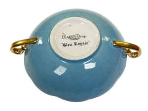 Carlton Ware Mid Bleu Royale Soup Bowl, "Spiders Web" Pattern