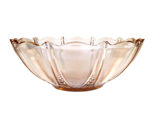 Pretty Pink Glass "Oyster and Pearl" Bowl, 1938 - 1940