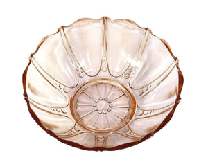 Pretty Pink Glass "Oyster and Pearl" Bowl, 1938 - 1940