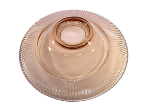 Stunning Pink Glass Clear Thinker Float Bowl, 1960's