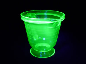Uranium Glass Measuring Jug, 1950's, T & S Handimaid Pitcher, Glows Beautifully