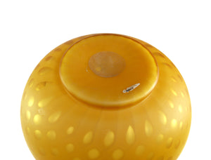 Victorian Orange Satin Glass Vase, Stunning Colour