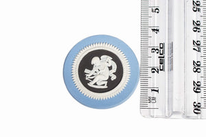 Wedgwood Jasperware Cameo, Tri Colour, Blue, Black and White, 1960's