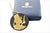 Wedgwood Black Basalt and Gold Tut Pendant, Egyptian Collection