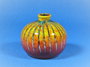 Anita Harris Art Pottery, Small Brimstone Marrakesh Vase, Fantastic Vibrant Home decor
