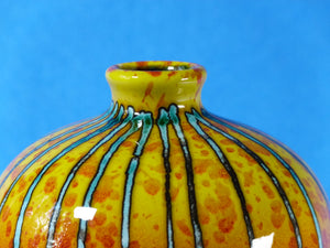 Anita Harris Art Pottery, Small Brimstone Marrakesh Vase, Fantastic Vibrant Home decor