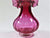 Cranberry Glass Vase, Vintage Frilled Neck Vase, Superb Colour