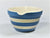 Cornishware Blue and White Striped Bowl with Pouring Lip, T G Green Mixing Bowl