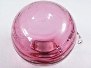 Cranberry Glass Jug, Cranberry Glass Pitcher, Stunning Water Jug