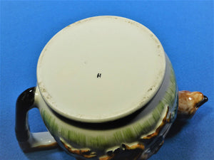 Fox and Hounds Hunting Scene Teapot, Portland Pottery