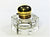 Vintage Glass Ink Bottle, Office Accessory, Heavy Glass Inkwell