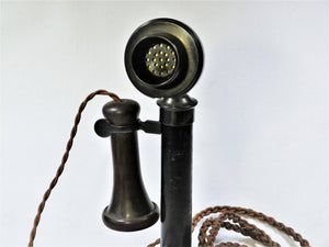 Original 1920's GPO Candlestick Telephone, PL 234 No 22, Untested, Part Bakelite