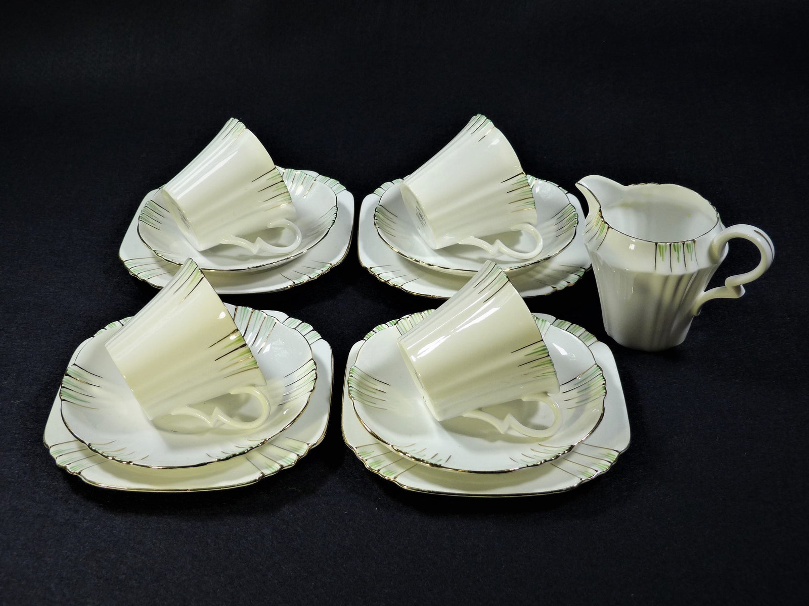 Royal Albert Tea Set, Art Deco Pattern, Royal Albert Crown China 9497